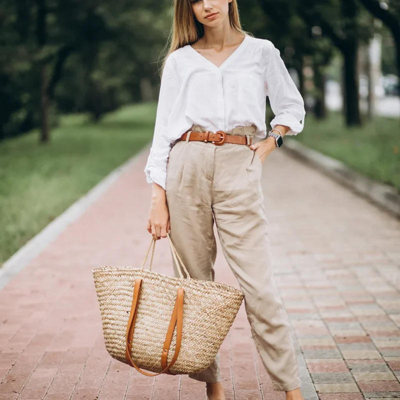 Camel trousers